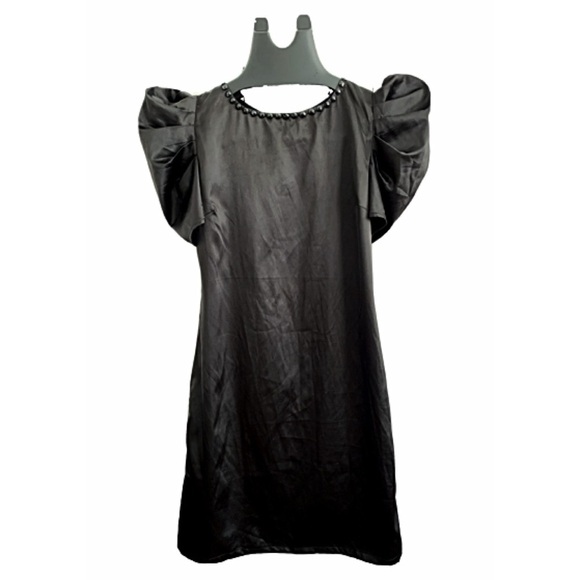 Pure Sugar Dresses & Skirts - PURE SUGAR Sz Xs Black Satin Jeweled Slip Dress